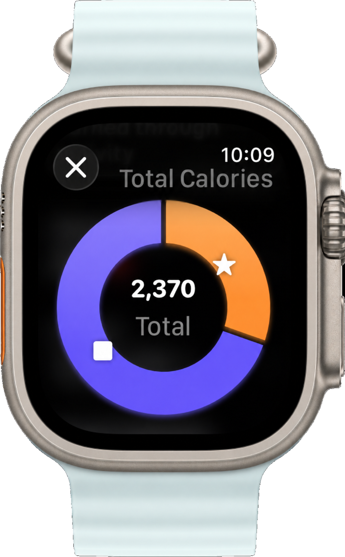 IRL Health Bar calories screen